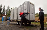Torrential Downpours No Match for Washington Portable Restroom Operator
