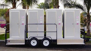 Restroom Trailers - Solar-powered restroom trailer