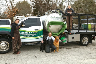 The gals at Cassie’s Cans get the job done in Rhode Island