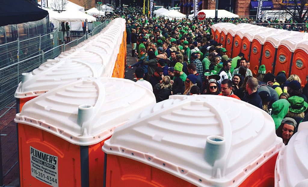 An Irish Festival Poses Major Challenges for a Restroom Service Crew
