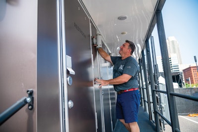 A Sizzling Hot 200-Unit Event Tests New Restroom Company Owner Doug Marshall