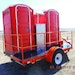 Tow-Let Twin Flush restroom trailer