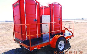 Restroom Trailers - Tow-Let Manufacturing Twin Flush