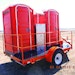 Restroom Trailers - Tow-Let Manufacturing Twin Flush