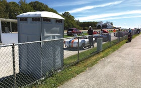 Portable Restrooms Keep Race Fans Comfortable at This Long Track